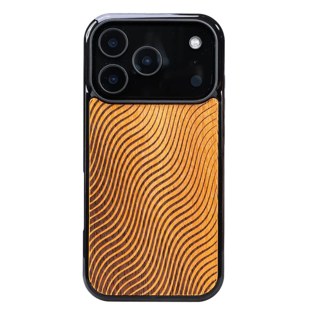 Holzhülle für iPhone 17 Pro, Bewood Merbauwellen