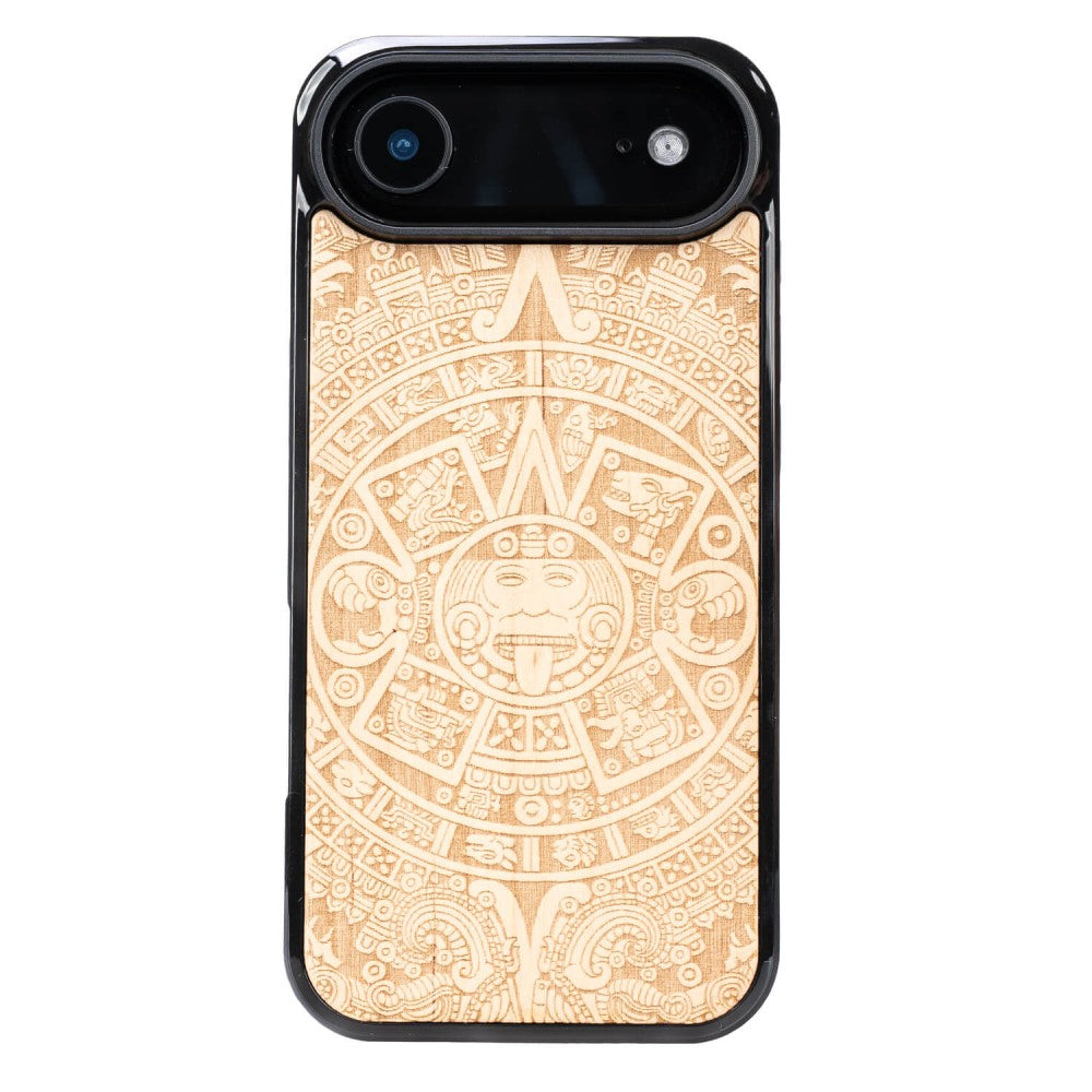 Holzhülle für iPhone Air, Bewood Aniegre Aztekischer Kalender