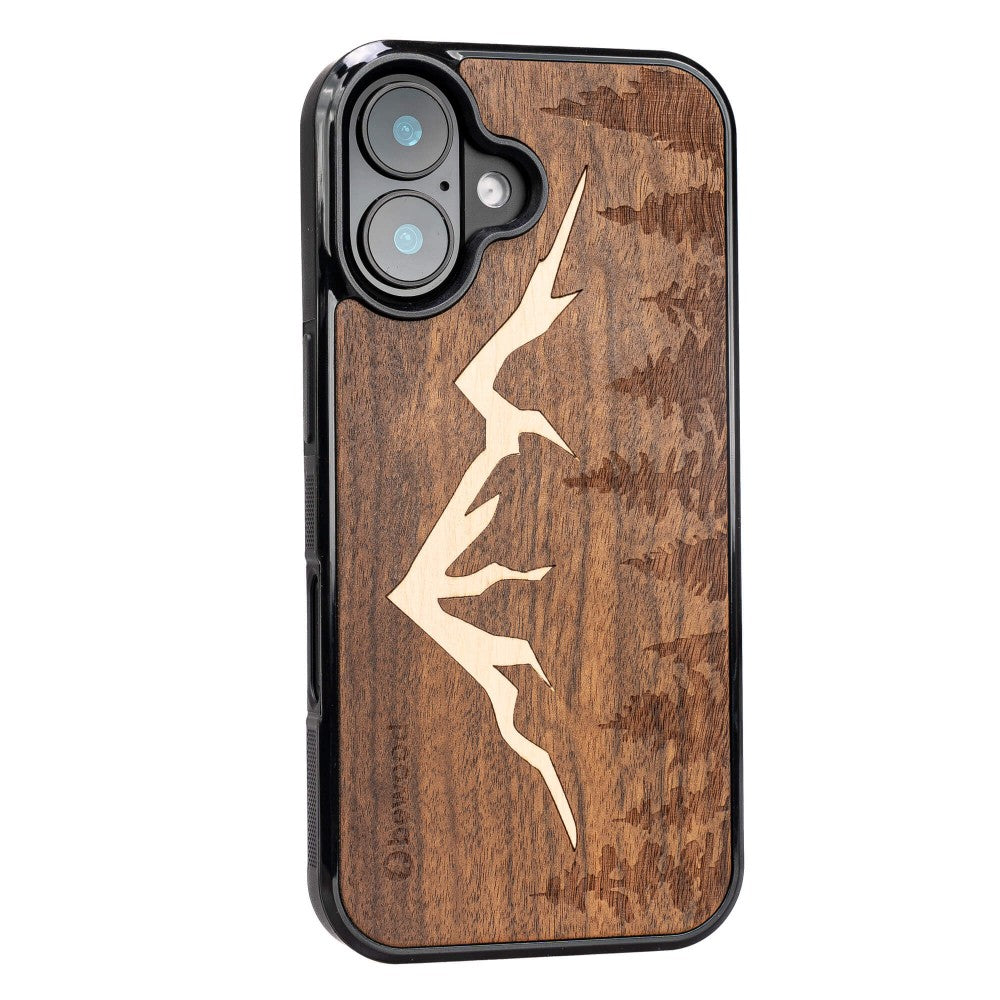 Holzhülle für iPhone 17, Bewood Imbuia-Gebirge
