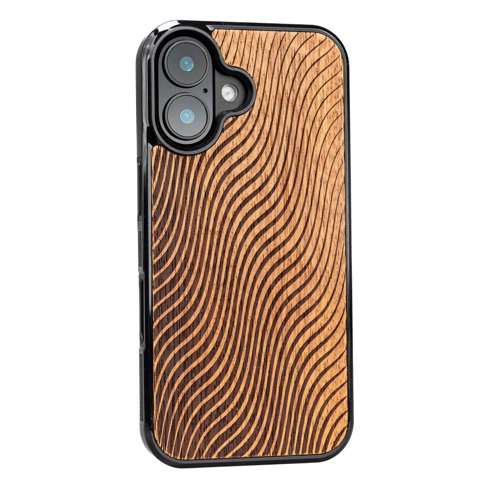 Holzhülle für iPhone 17, Bewood Merbauwellen