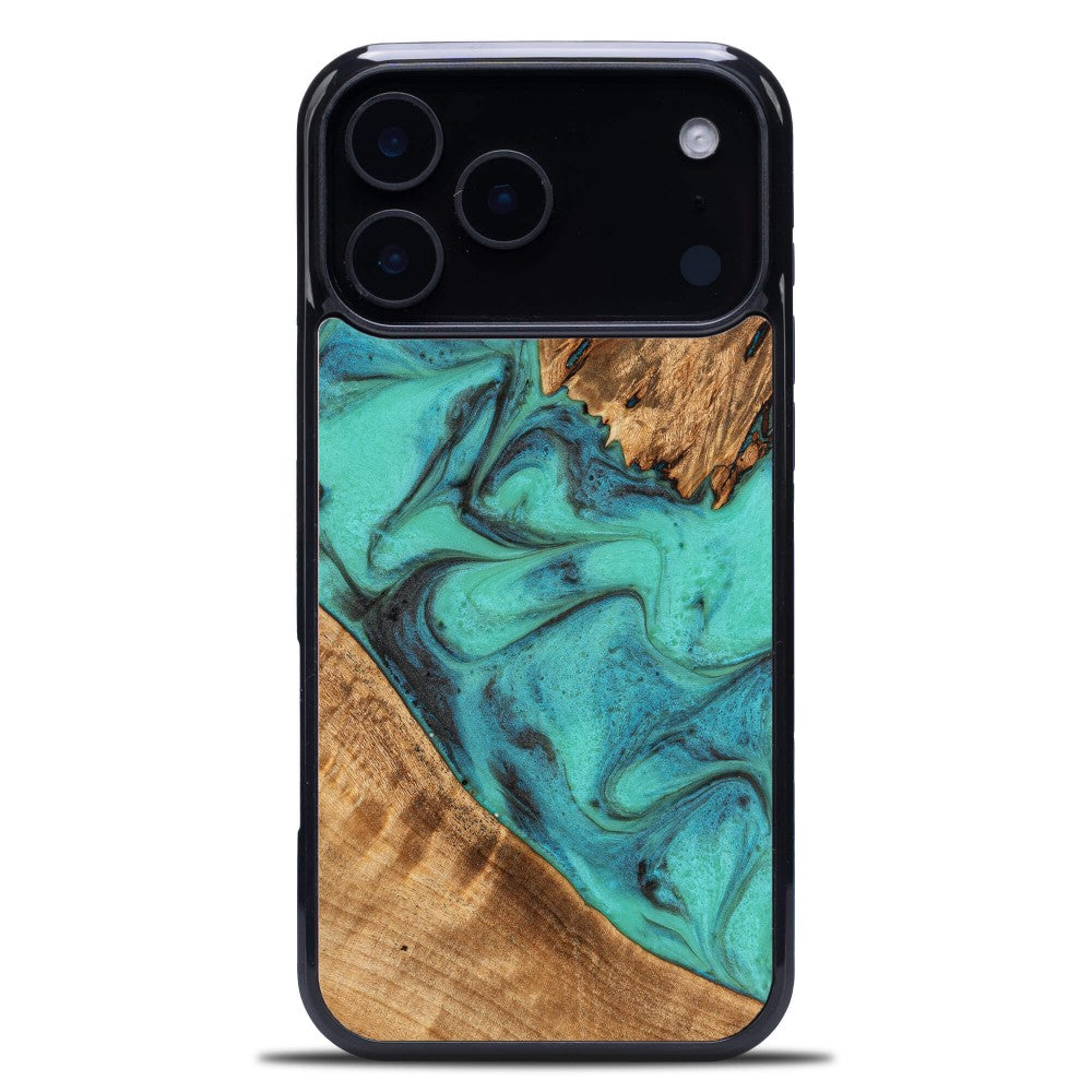 Holzhülle für iPhone 17 Pro Max, Bewood Unique Turquoise