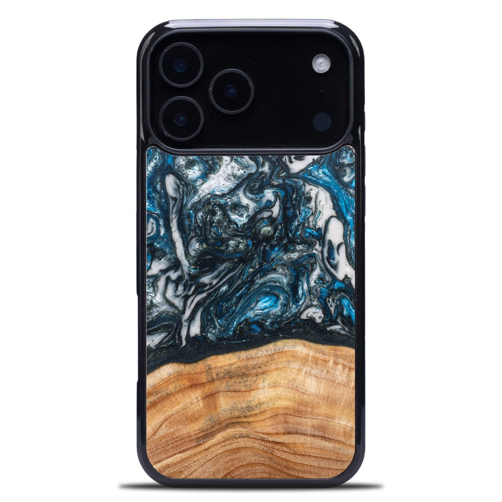 Holzhülle für iPhone 17 Pro Max, Bewood Unique Planets Erde