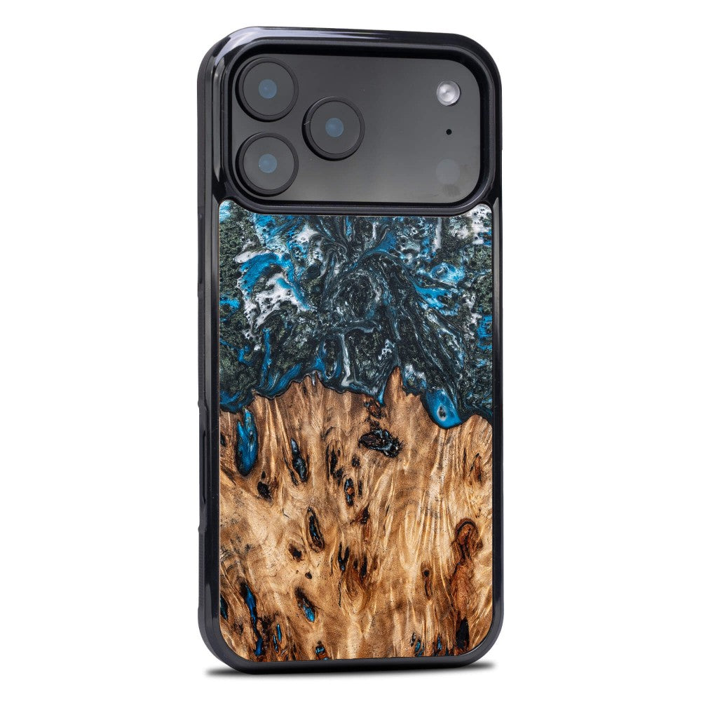 Holzhülle für iPhone 17 Pro Max, Bewood Unique Planets Erde