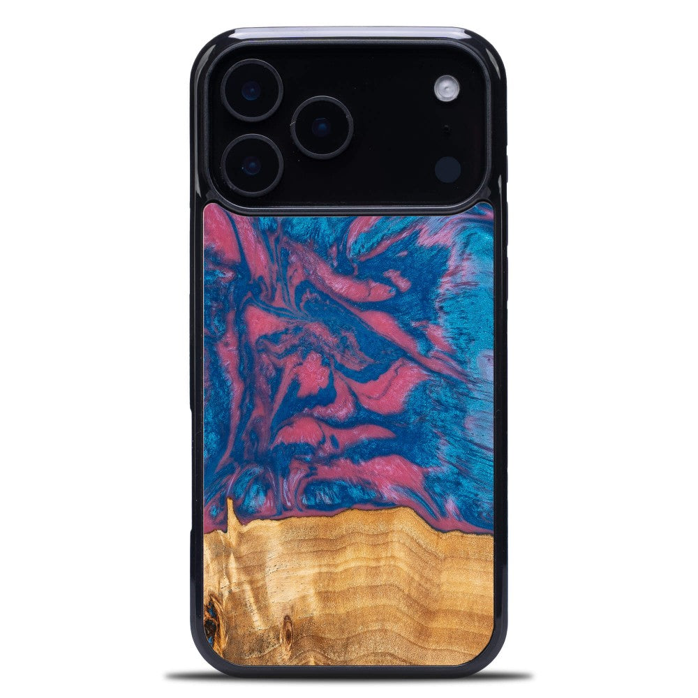 Holzhülle für iPhone 17 Pro Max, Bewood Unique Neons Vegas