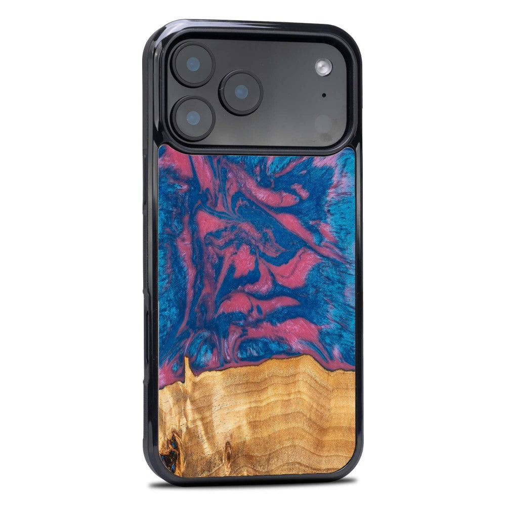 Holzhülle für iPhone 17 Pro Max, Bewood Unique Neons Vegas