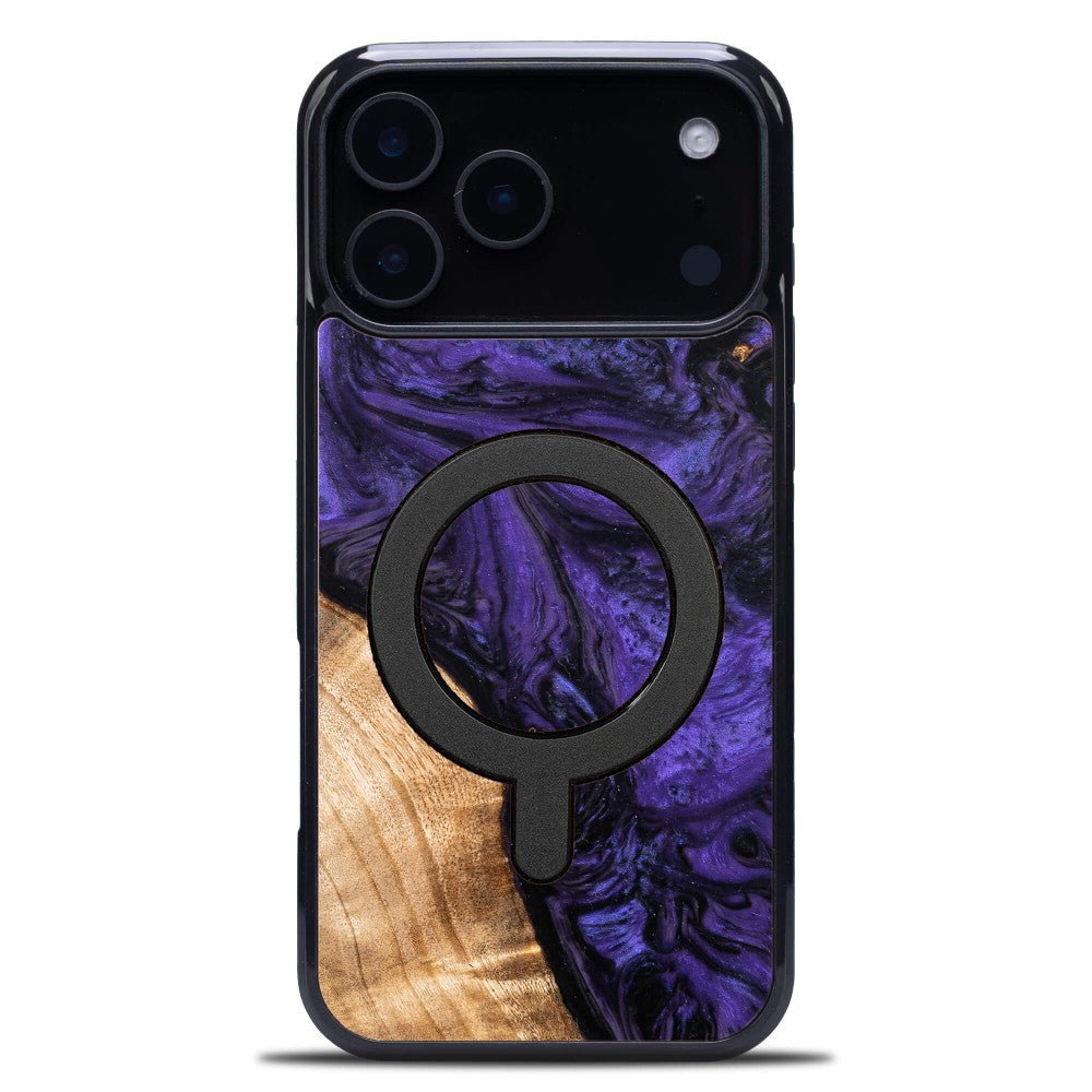 Holzhülle für iPhone 17 Pro Max, Bewood Unique Violet für MagSafe