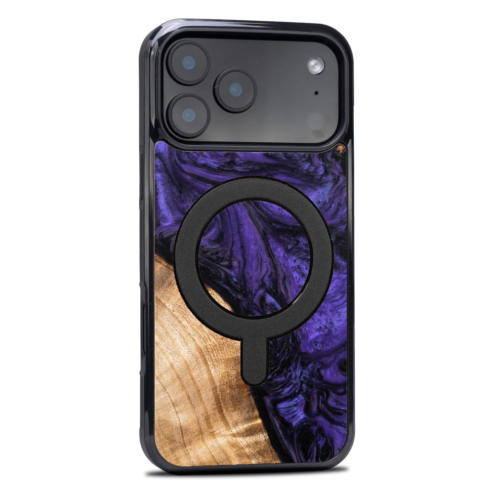 Holzhülle für iPhone 17 Pro Max, Bewood Unique Violet für MagSafe