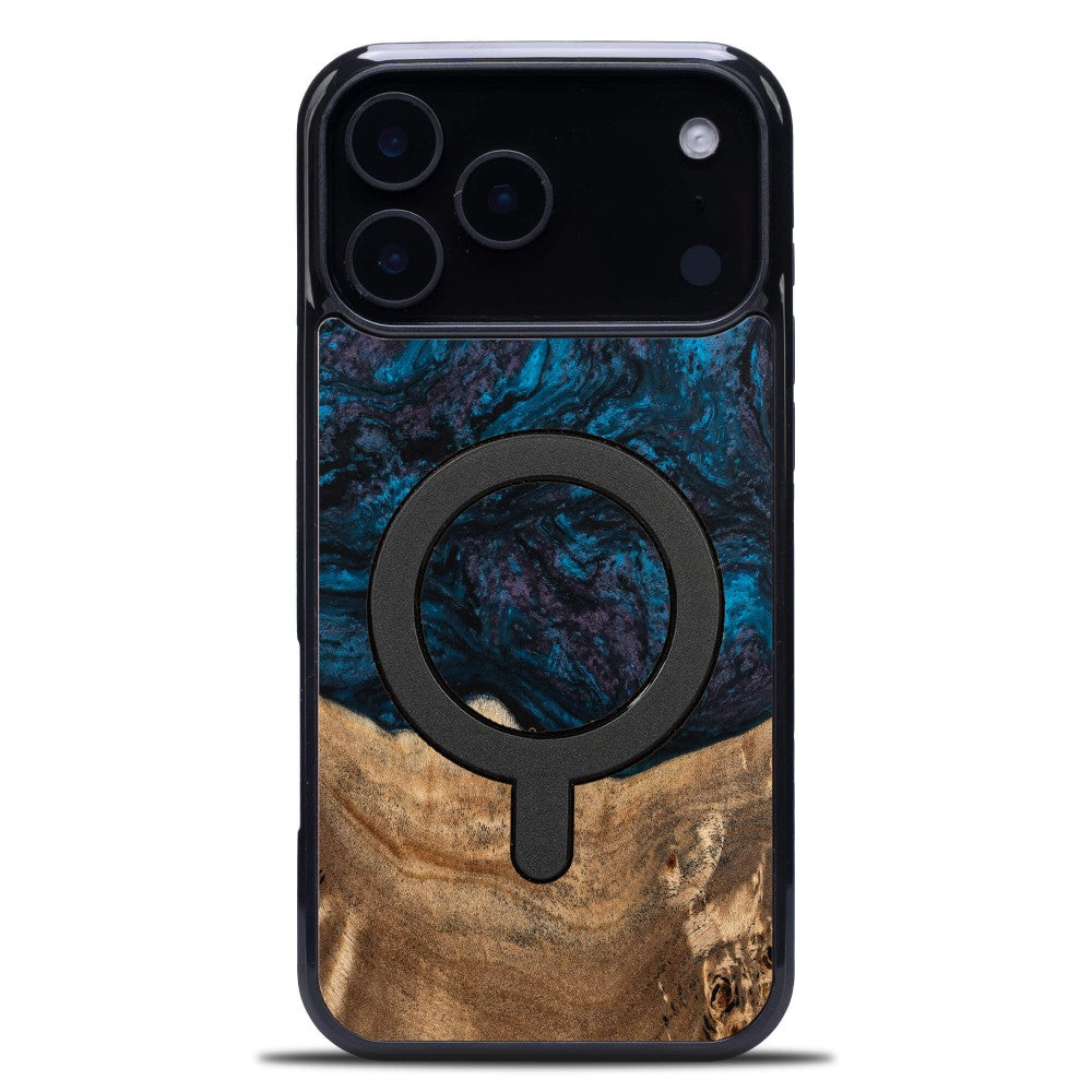 Holzhülle für iPhone 17 Pro Max, Bewood Unique Planets Neptun für MagSafe