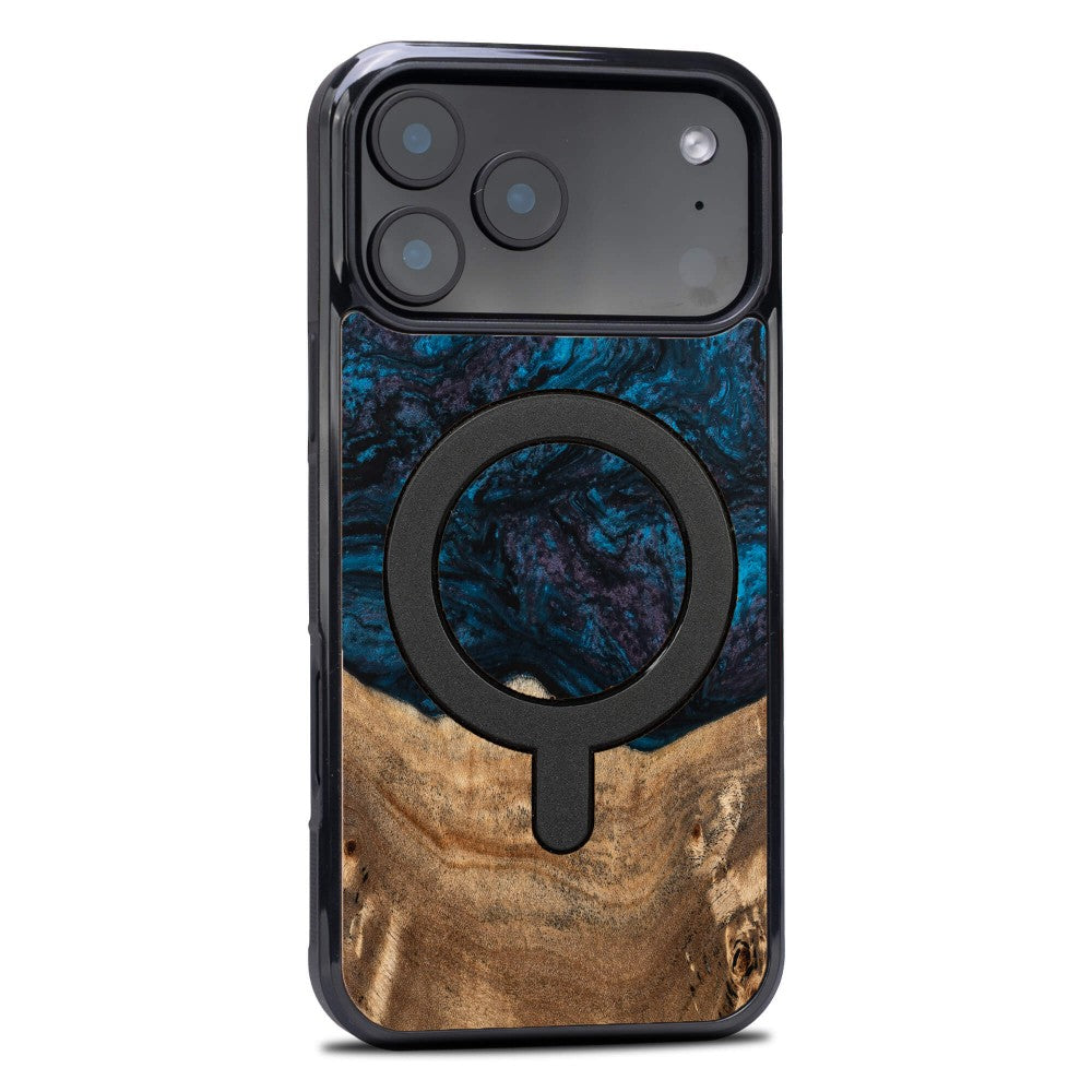 Holzhülle für iPhone 17 Pro Max, Bewood Unique Planets Neptun für MagSafe