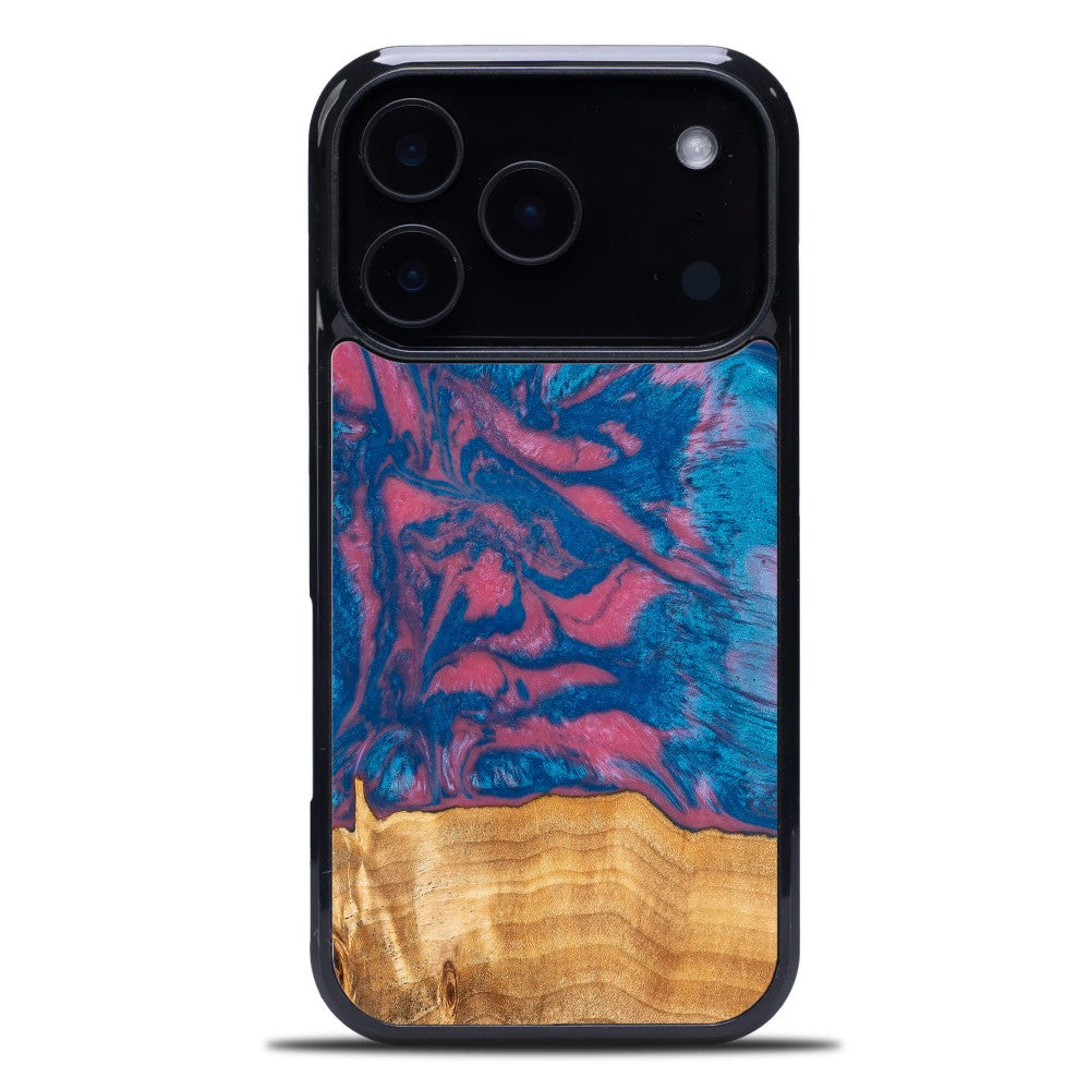 Holzhülle für iPhone 17 Pro, Bewood Unique Neons Vegas