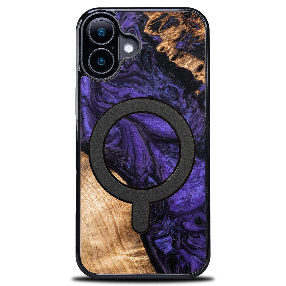 Holzhülle für iPhone 17, Bewood Unique Violet für MagSafe