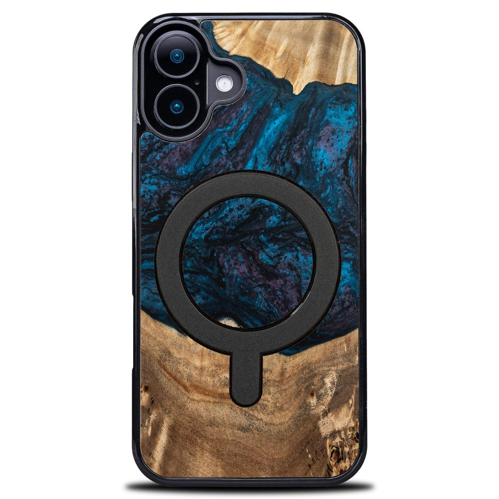 Holzhülle für iPhone 17, Bewood Unique Planets Neptun für MagSafe
