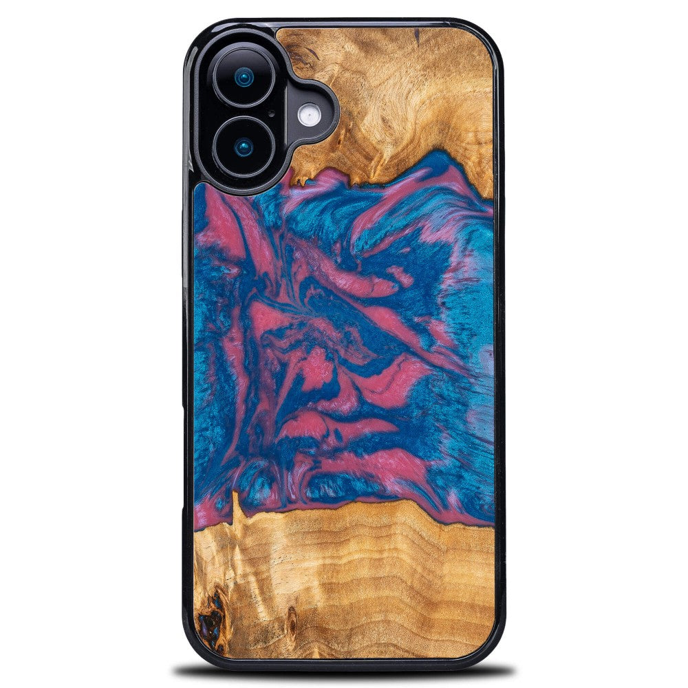 Holzhülle für iPhone 17, Bewood Unique Neons Vegas