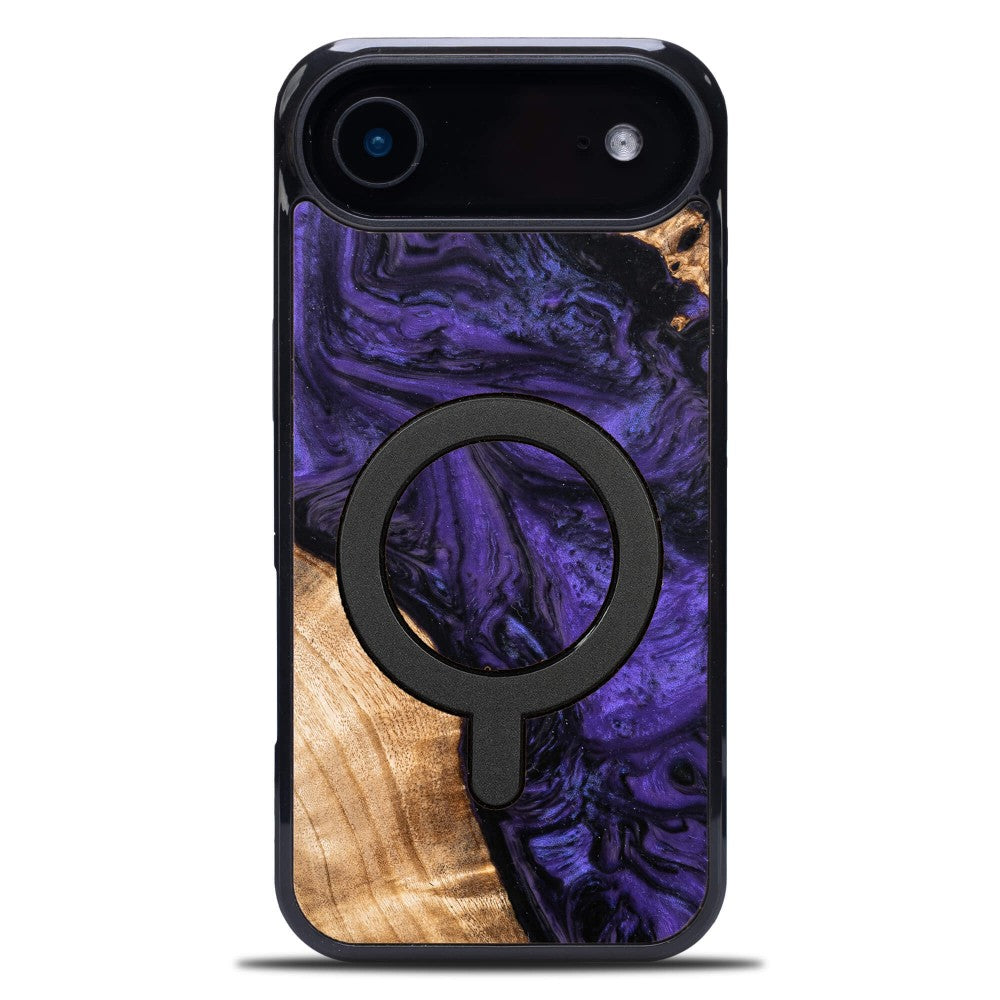Holzhülle für iPhone Air, Bewood Unique Violet für MagSafe