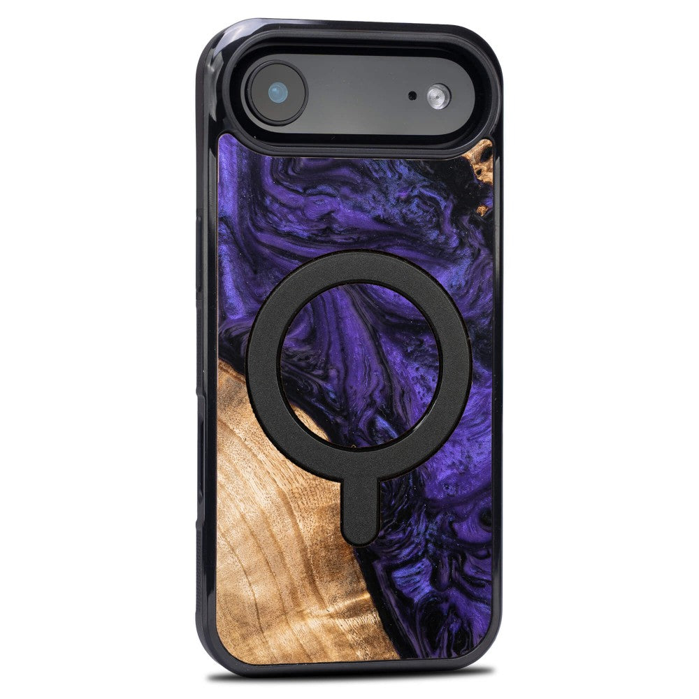 Holzhülle für iPhone Air, Bewood Unique Violet für MagSafe