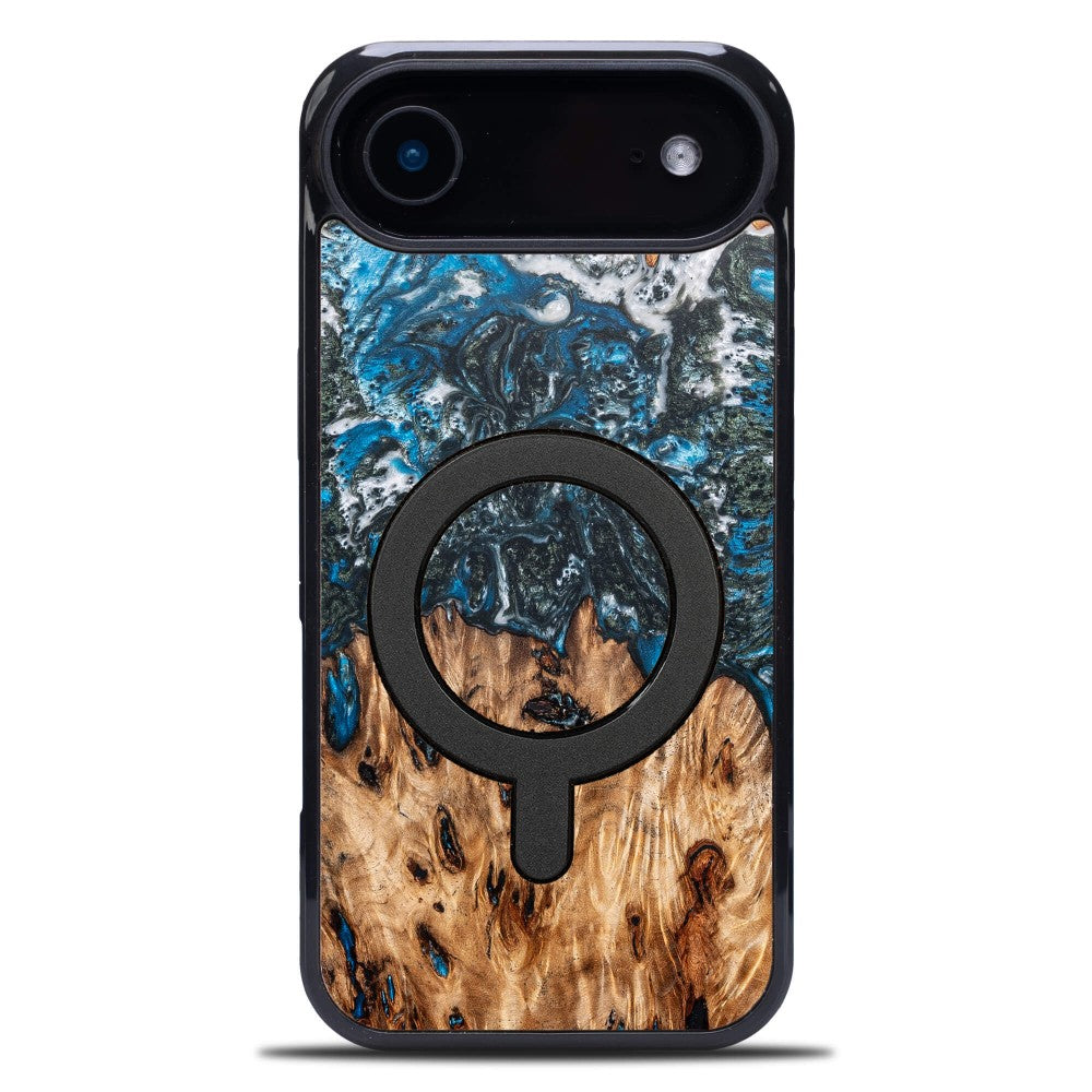Holzhülle für iPhone Air, Bewood Unique Planets Erde für MagSafe