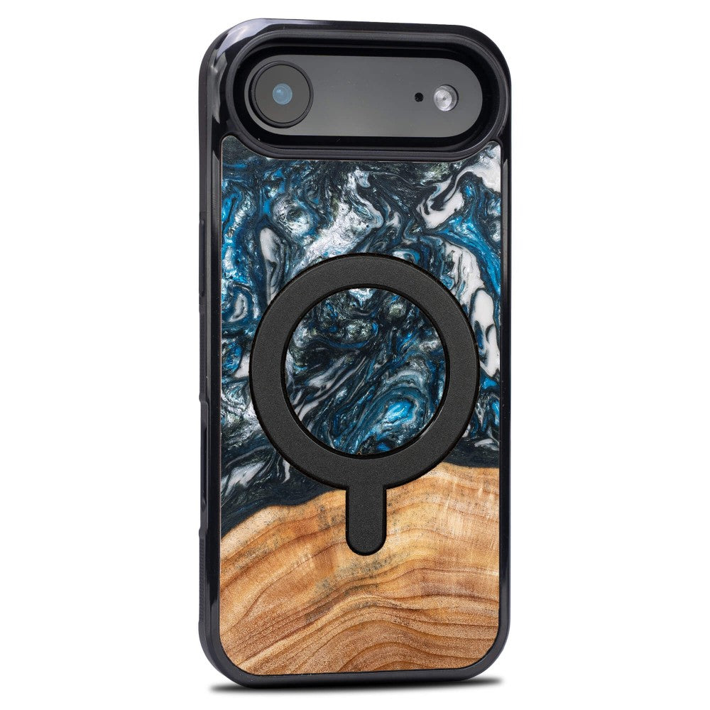 Holzhülle für iPhone Air, Bewood Unique Planets Erde für MagSafe