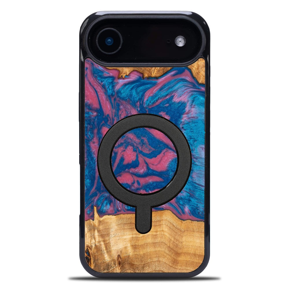 Holzhülle für iPhone Air, Bewood Unique Neons Vegas für MagSafe