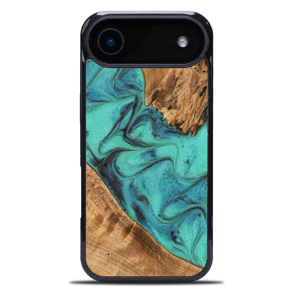 Holzhülle für iPhone Air, Bewood Unique Turquoise