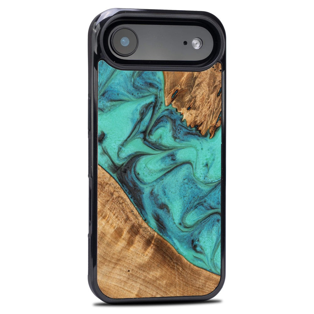 Holzhülle für iPhone Air, Bewood Unique Turquoise