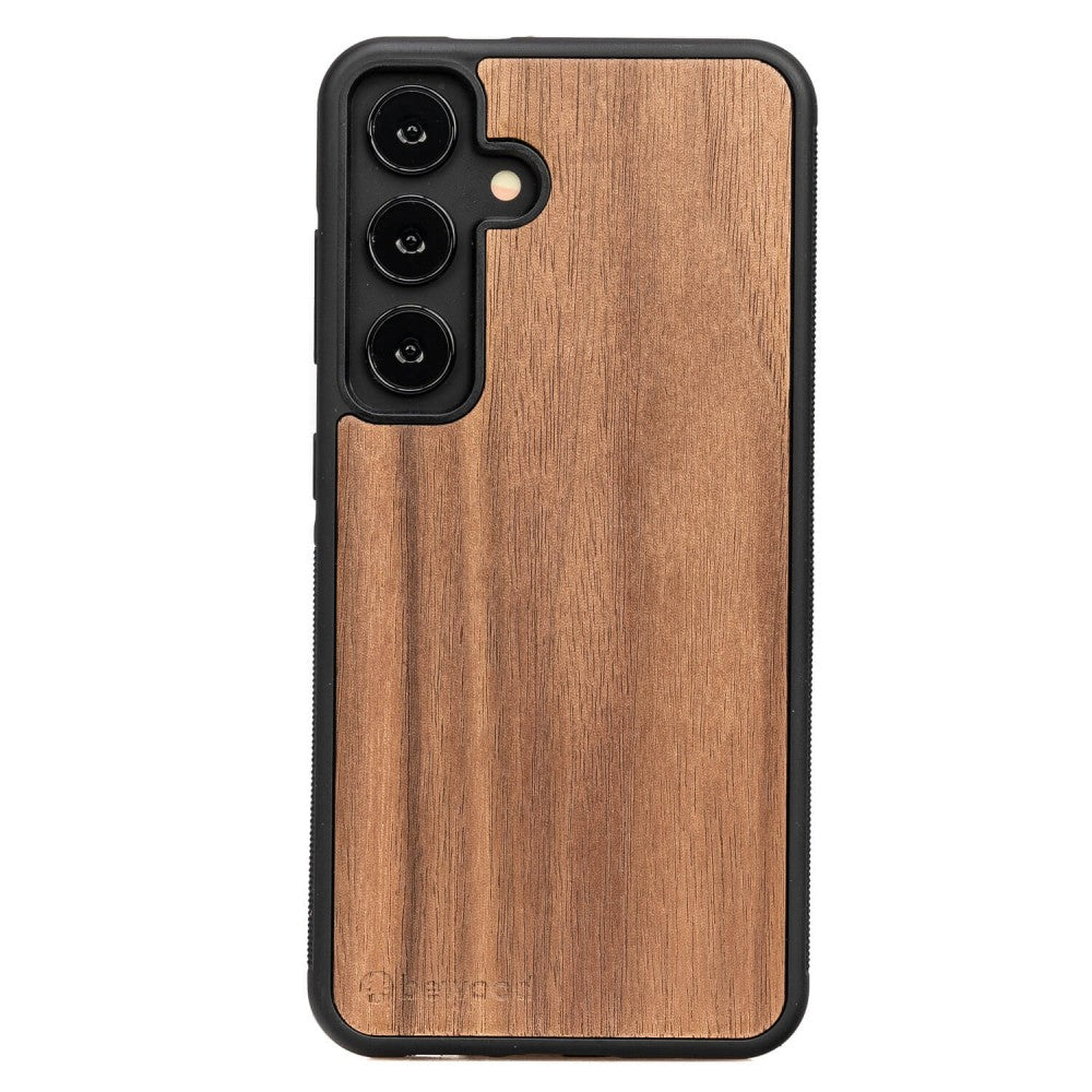 Holzhülle für Galaxy S25 FE, Bewood Amerikanischer Nussbaum