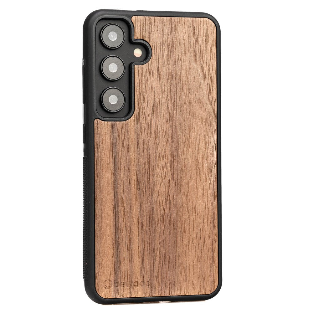 Holzhülle für Galaxy S25 FE, Bewood Amerikanischer Nussbaum