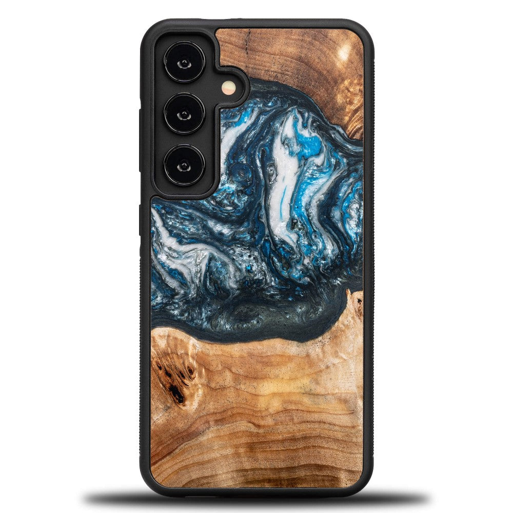 Holzhülle für Galaxy S25 FE, Bewood Unique Planets Erde