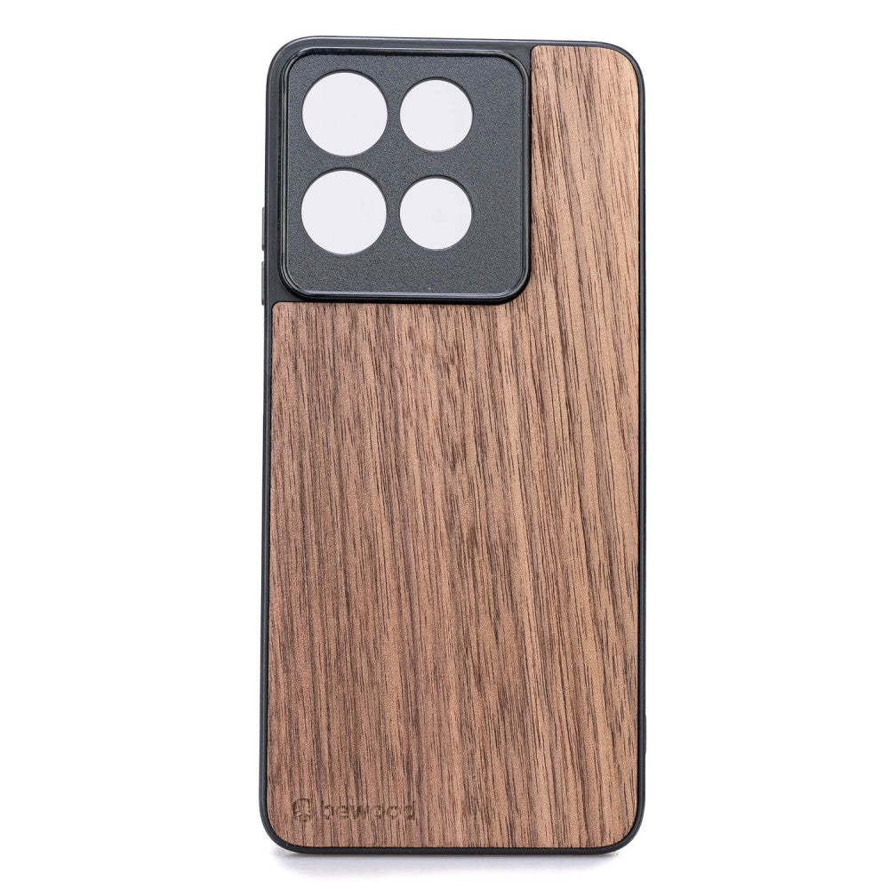 Holzhülle für Motorola Moto G86 5G, Bewood Amerikanischer Nussbaum