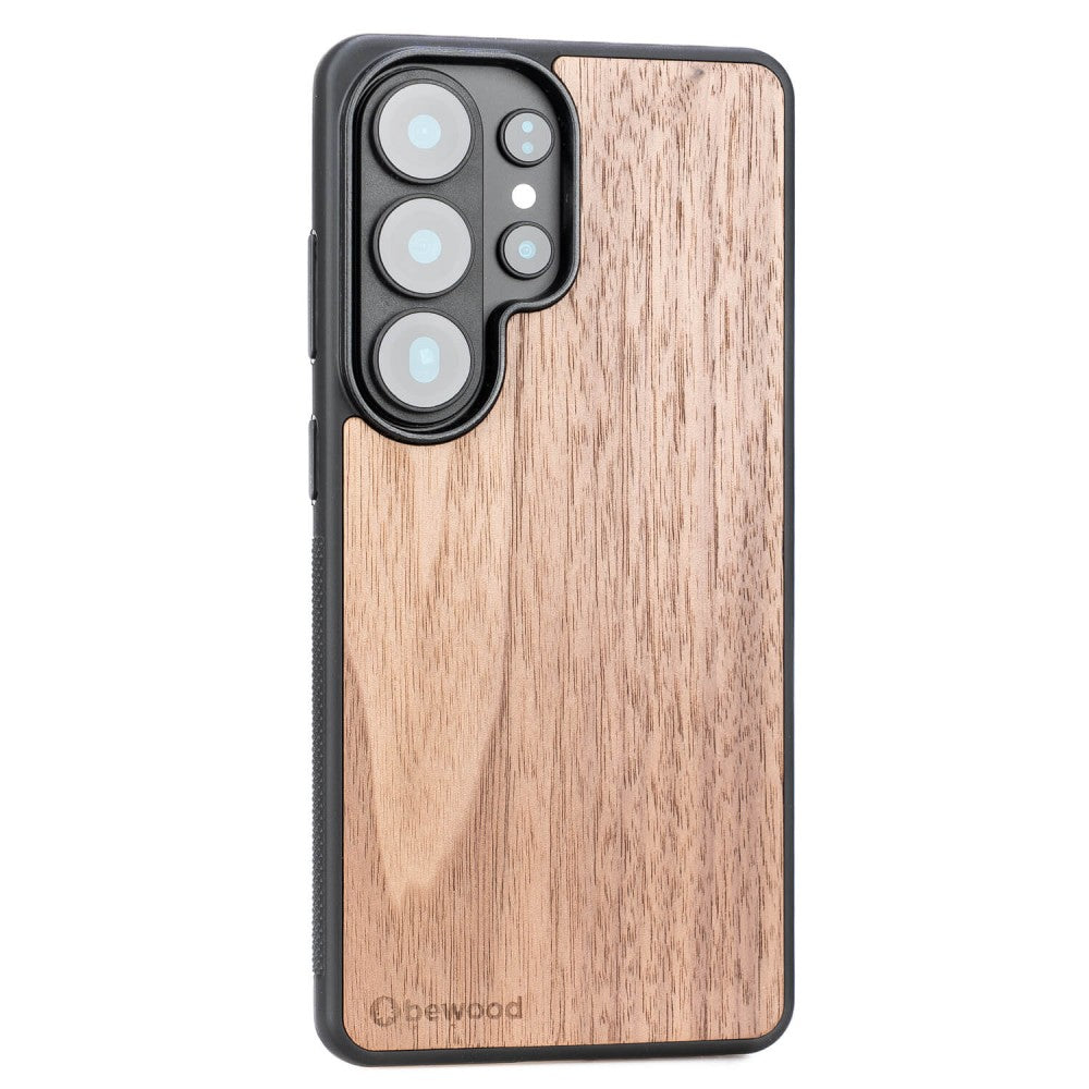 Holzhülle für Galaxy S26 Ultra, Bewood Amerikanischer Nussbaum