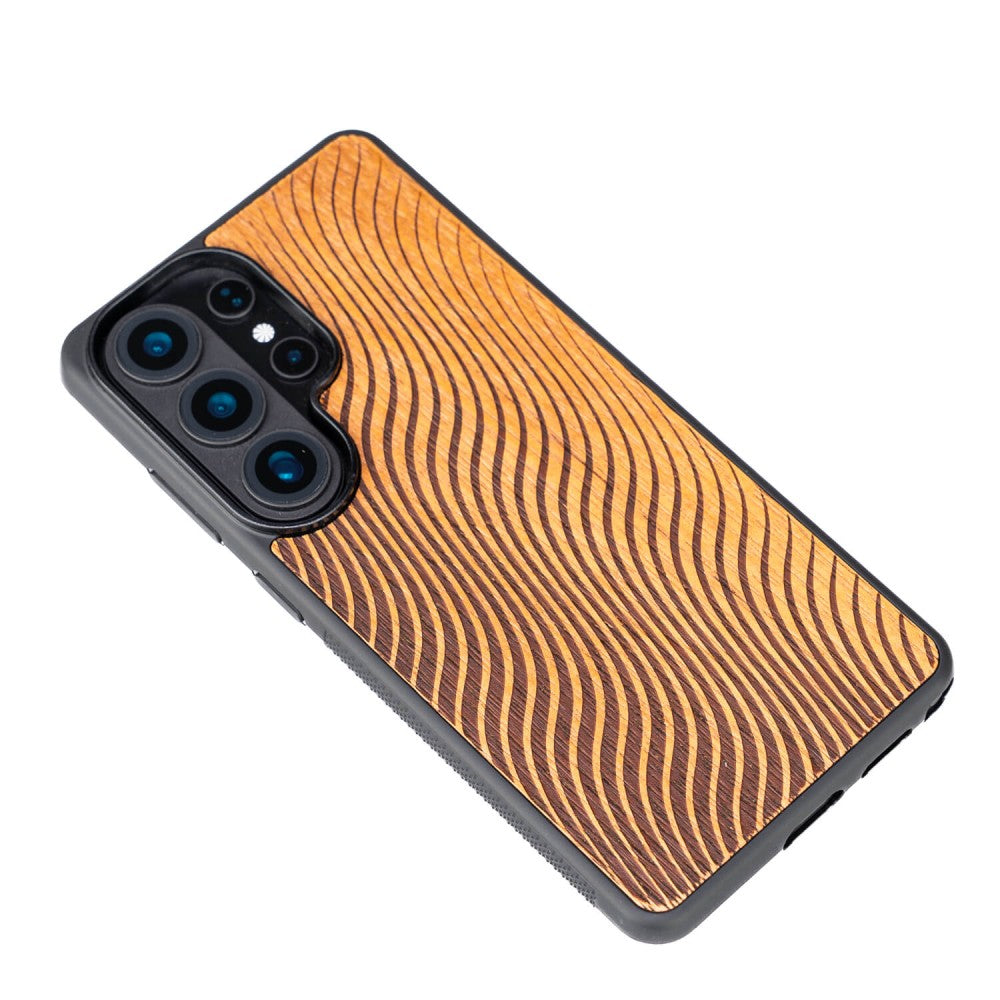 Holzhülle für Galaxy S26 Ultra, Bewood Merbauwellen