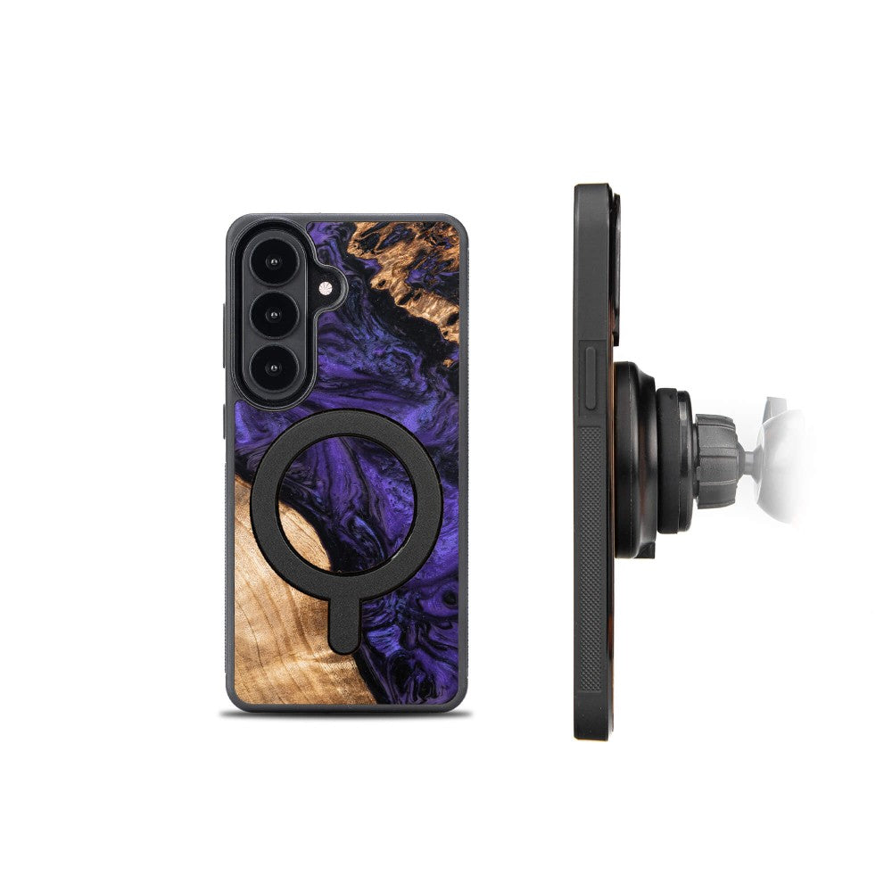 Holzhülle für Galaxy S26 Plus, Bewood Unique Violet für MagSafe