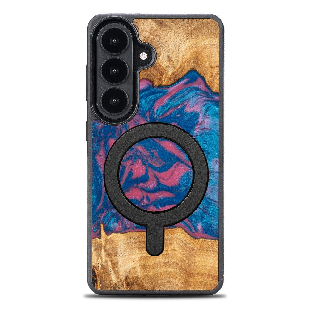 Holzhülle für Galaxy S26 Plus, Bewood Unique Neons Vegas für MagSafe