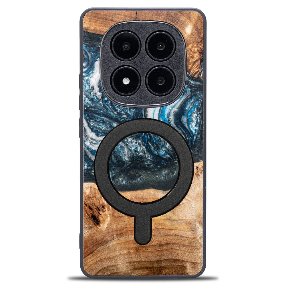 Holzhülle für Xiaomi Redmi Note 15 Pro 5G, Bewood Unique Planets Erde für MagSafe
