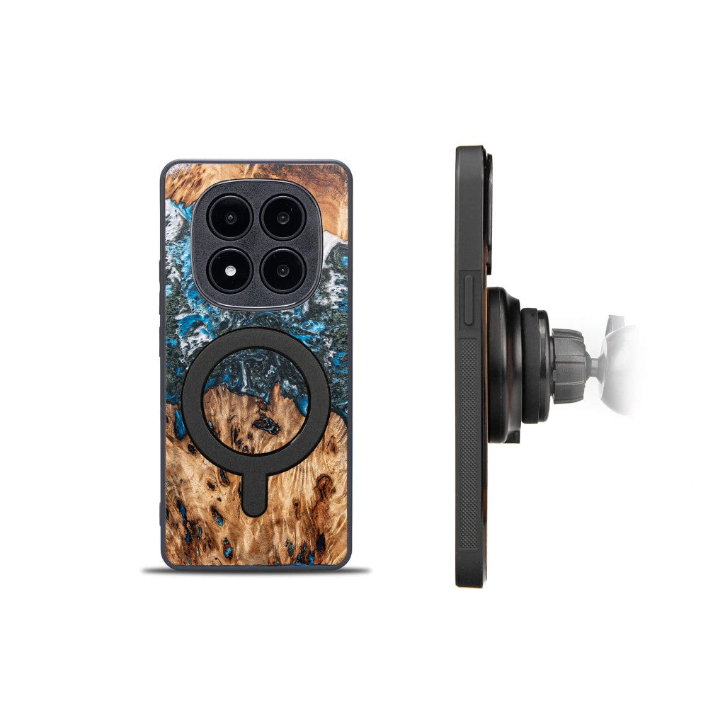 Holzhülle für Xiaomi Redmi Note 15 Pro 5G, Bewood Unique Planets Erde für MagSafe