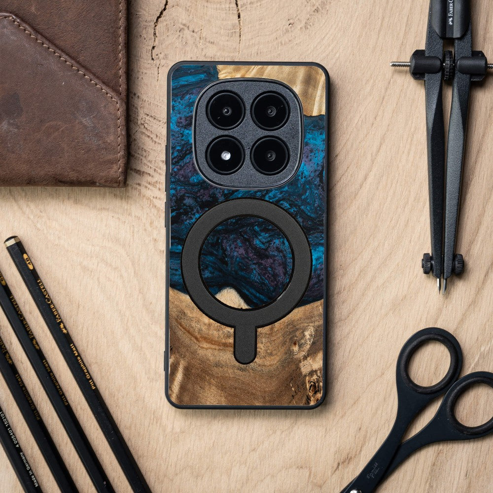 Holzhülle für Xiaomi Redmi Note 15 Pro 5G, Bewood Unique Planets Neptun für MagSafe
