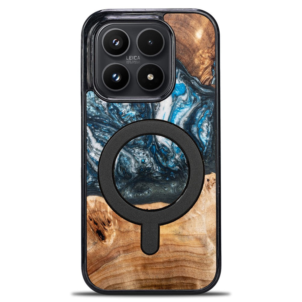 Holzhülle für Xiaomi 17, Bewood Unique Planets Erde für MagSafe