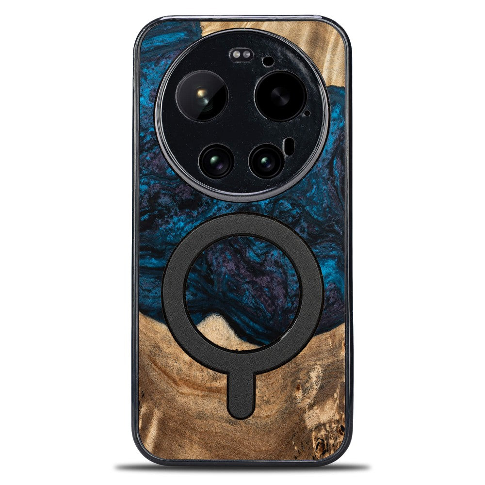 Holzhülle für Xiaomi 17 Ultra, Bewood Unique Planets Neptun für MagSafe