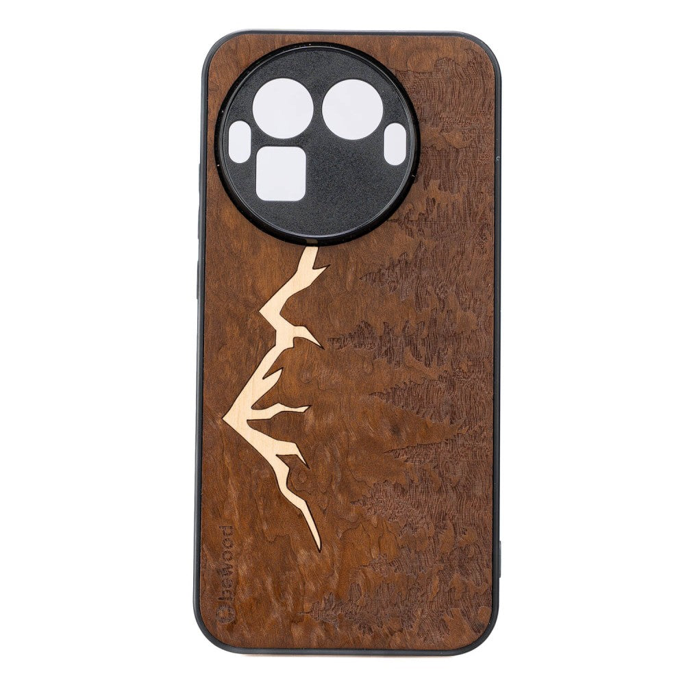 Holzhülle für Realme GT 8 Pro, Bewood Imbuia-Gebirge