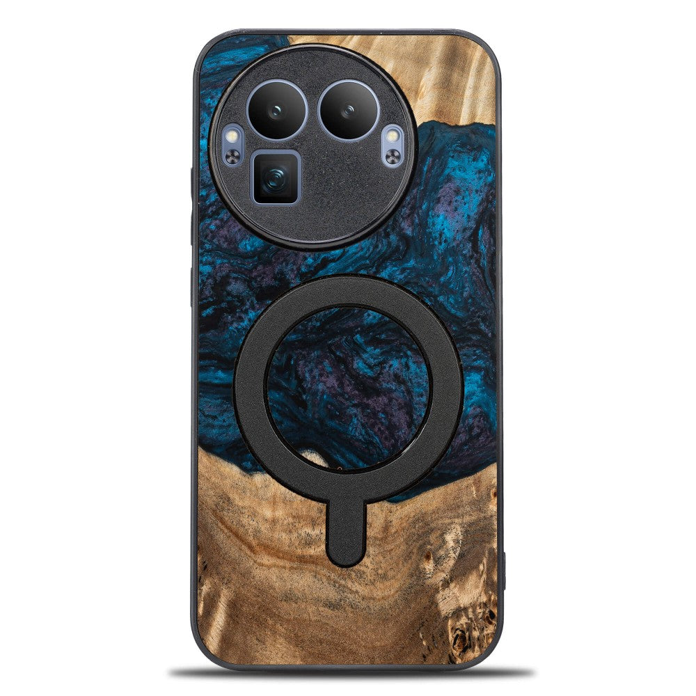 Holzhülle für Realme GT 8 Pro, Bewood Unique Planets Neptun für MagSafe