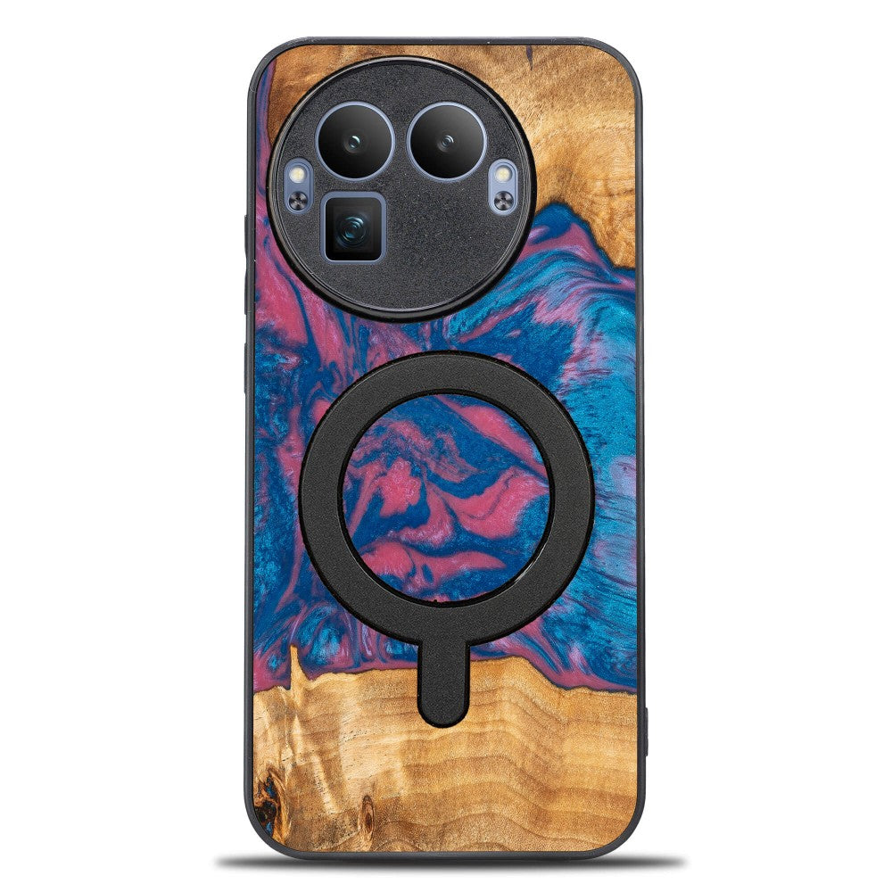 Holzhülle für Realme GT 8 Pro, Bewood Unique Neons Vegas für MagSafe