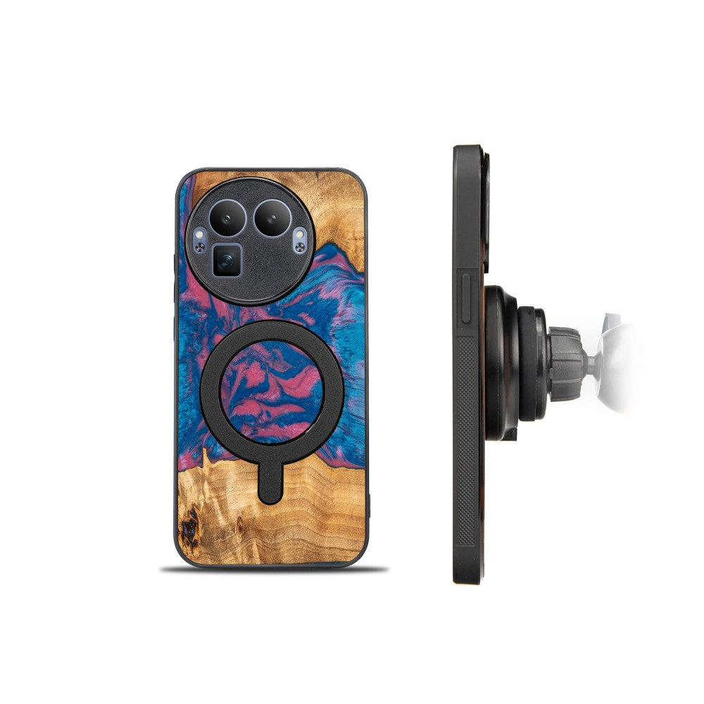 Holzhülle für Realme GT 8 Pro, Bewood Unique Neons Vegas für MagSafe