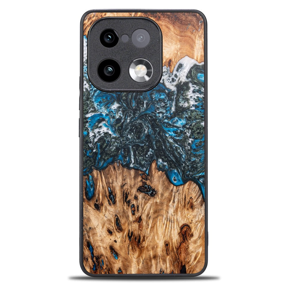 Holzhülle für Realme 16 Pro 5G, Bewood Unique Planets Erde
