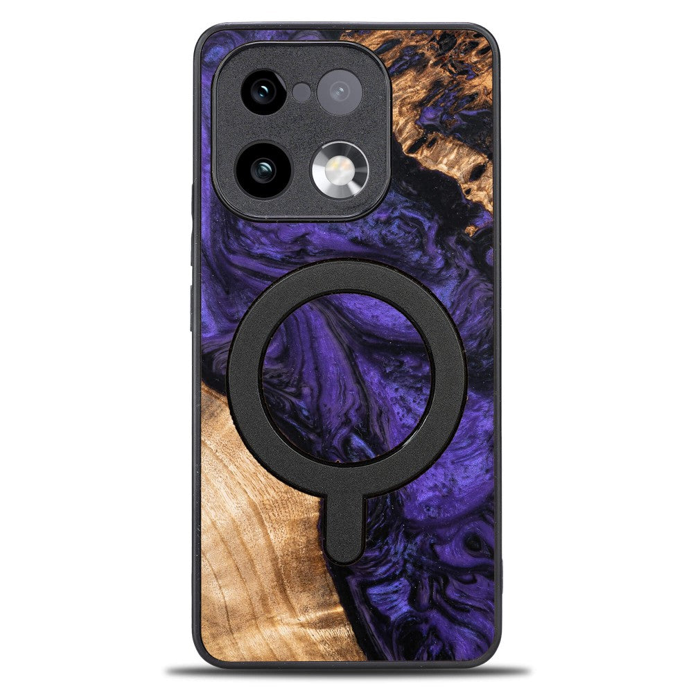 Holzhülle für Realme 16 Pro 5G, Bewood Unique Violet für MagSafe