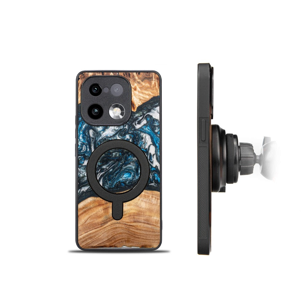 Holzhülle für Realme 16 Pro Plus 5G, Bewood Unique Planets Erde für MagSafe