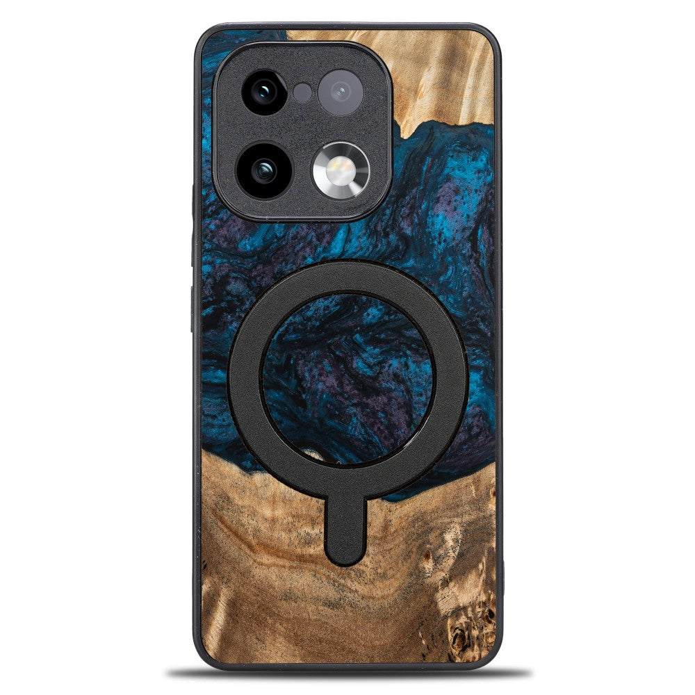 Holzhülle für Realme 16 Pro Plus 5G, Bewood Unique Planets Neptun für MagSafe