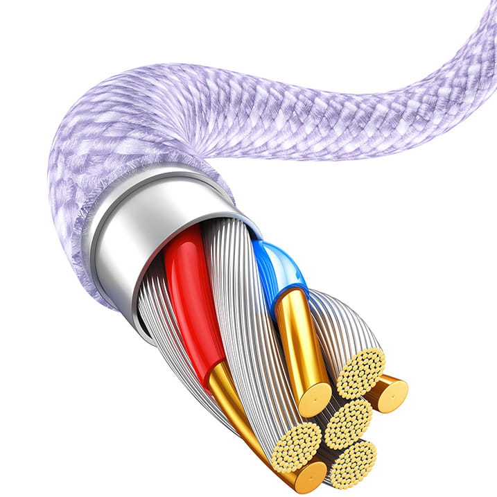 Dynamic Series Baseus USB-A zu Lightning 20W PD Kabel 2m, violett