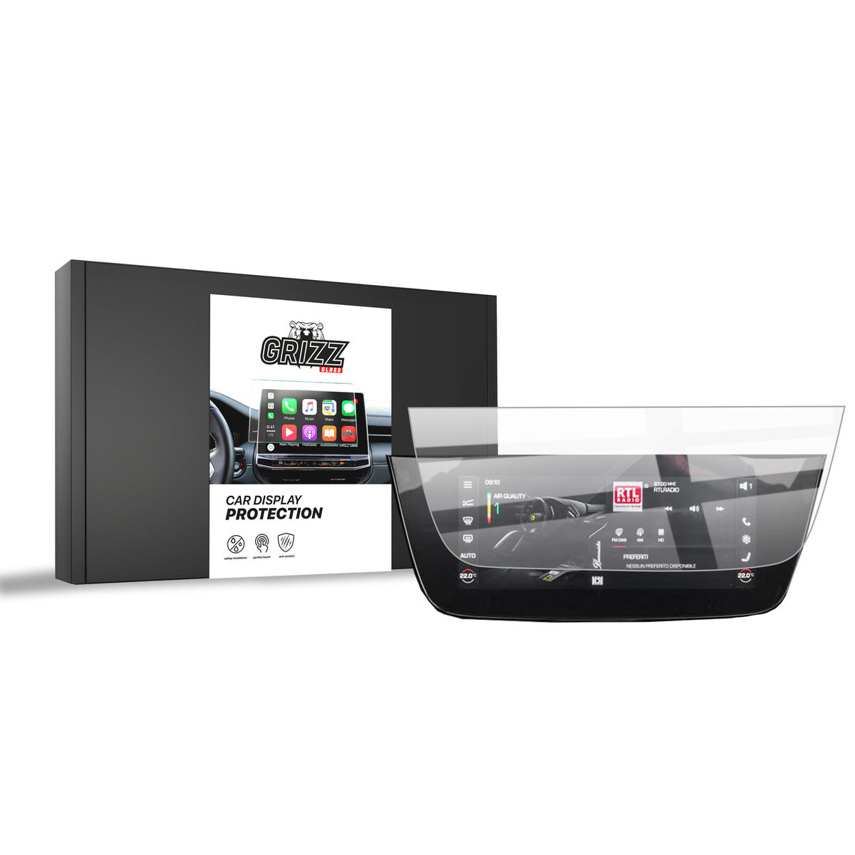 Keramische Autodisplayfolie für Ferrari 12Cilindri 10,25" (2024-2026), Grizz Protector