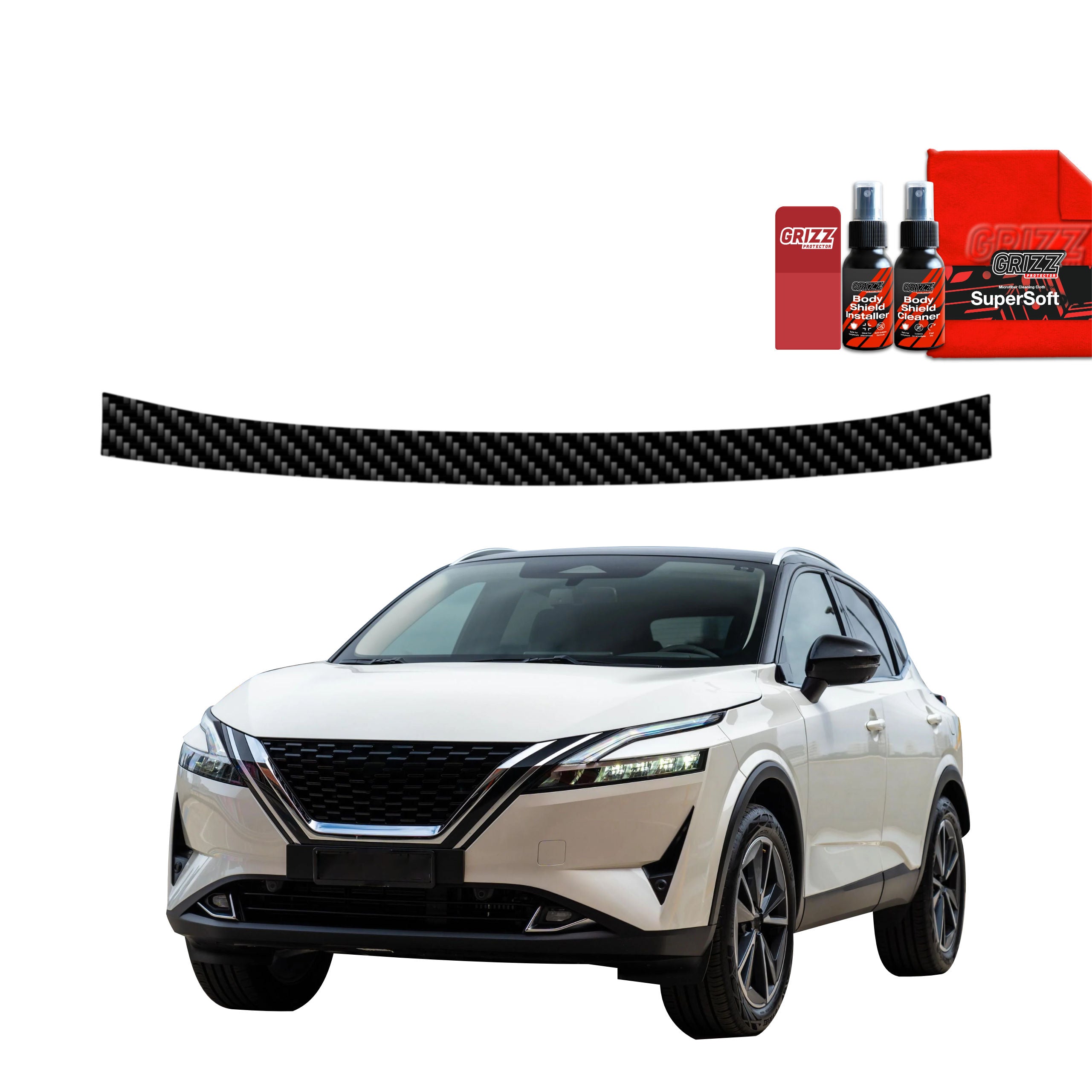 Kohlenstoff Schutzfolie Grizz Protector für Ladekante - Nissan Qashqai 3 (2021-2024)