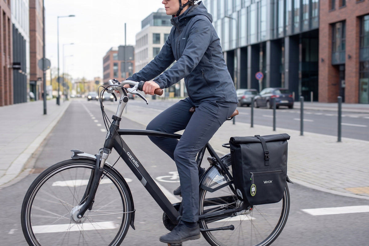 Fahrradtasche für den Gepäckträger, Vayox VA0445B 25L, Schwarz