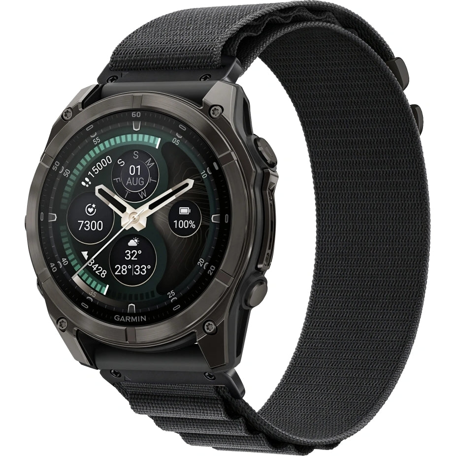 Armband für QuickFit 22 mm, Tech Protect Nylon Pro, Schwarz (1/6)